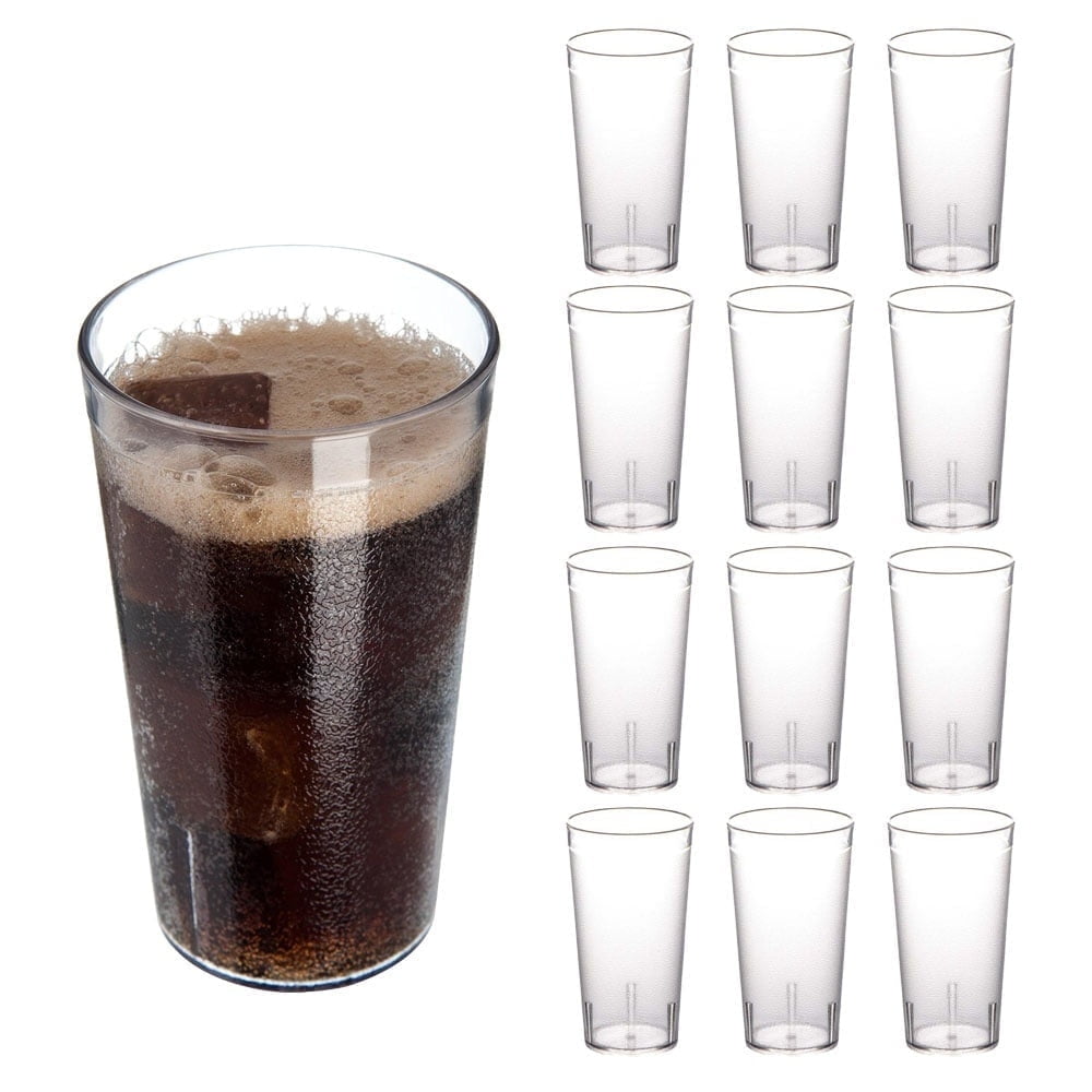 RUseeN 12 Piece Unbreakable Plastic Tumblers - Lighted Tumbler