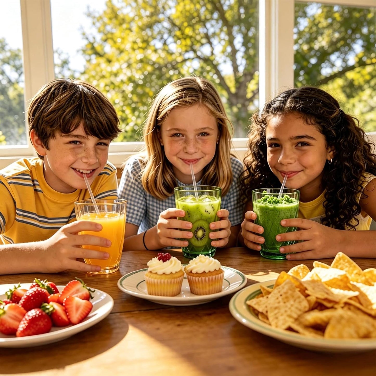 WowProLiv 13oz Premium Acrylic Stackable Drinking Tumblers, Top-Rack Dishwasher Safe, Shatterproof & BPA-Free Kid Cups,Water/Juice Glasses for Milk, Juice, Ice Tea, Agua Fresca, Lemonade.
