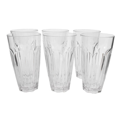 Nuglass 22oz Tritan Classic Tumbler 6-Pack, BPA Free Drinkware Set