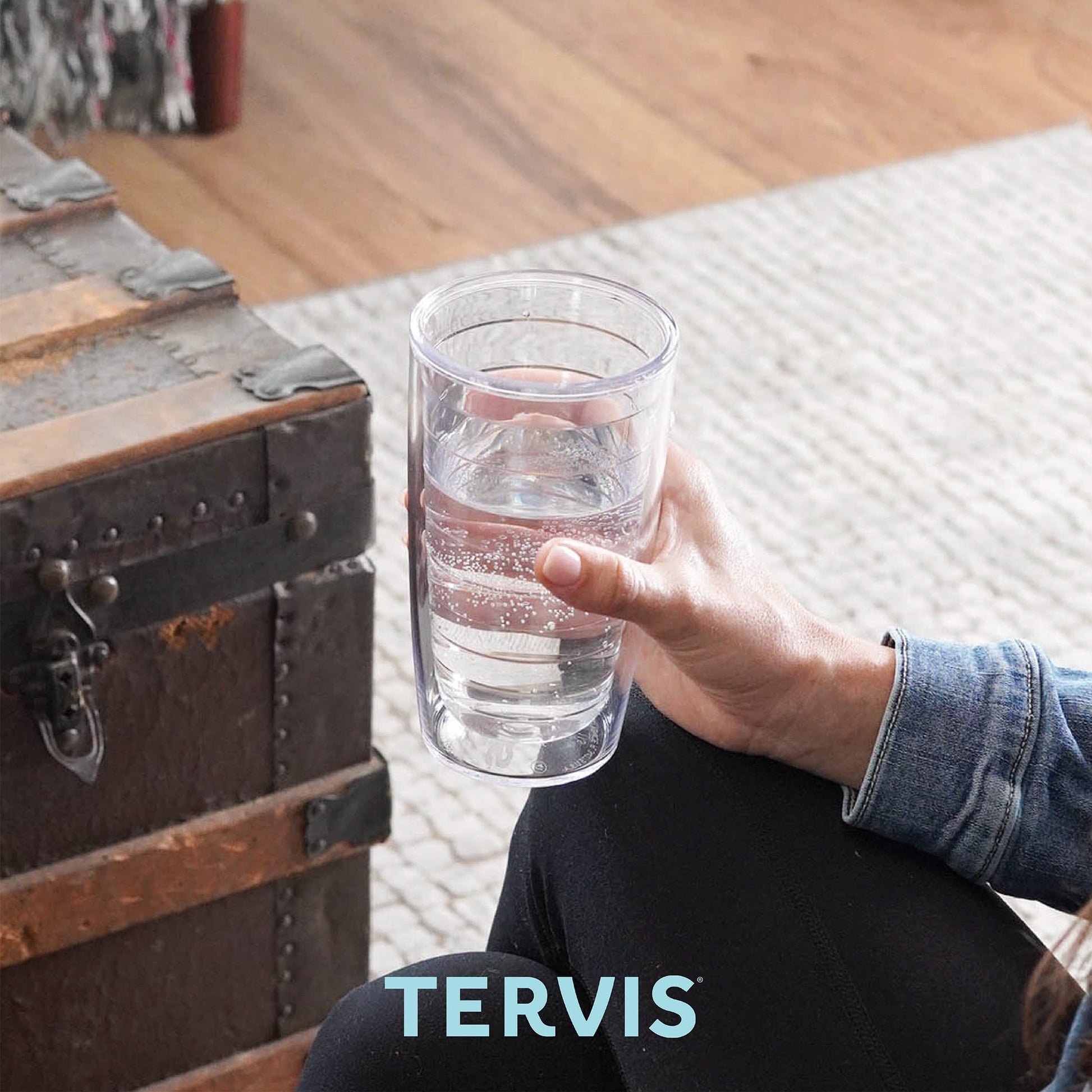 Tervis  Clear & Colorful Tabletop Made in USA Double Walled  Insulated Tumbler Travel Cup Keeps Drinks Cold & Hot, 16oz - 4pk, Citrus Sunrise
