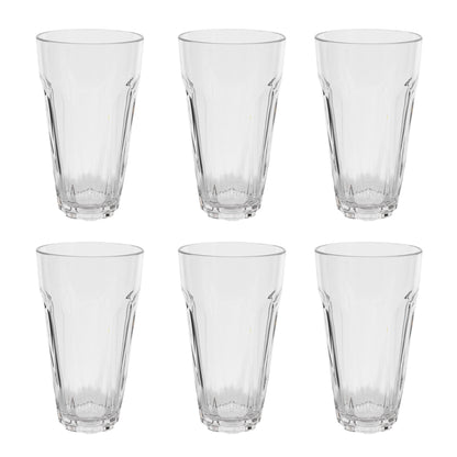 Nuglass 22oz Tritan Classic Tumbler 6-Pack, BPA Free Drinkware Set
