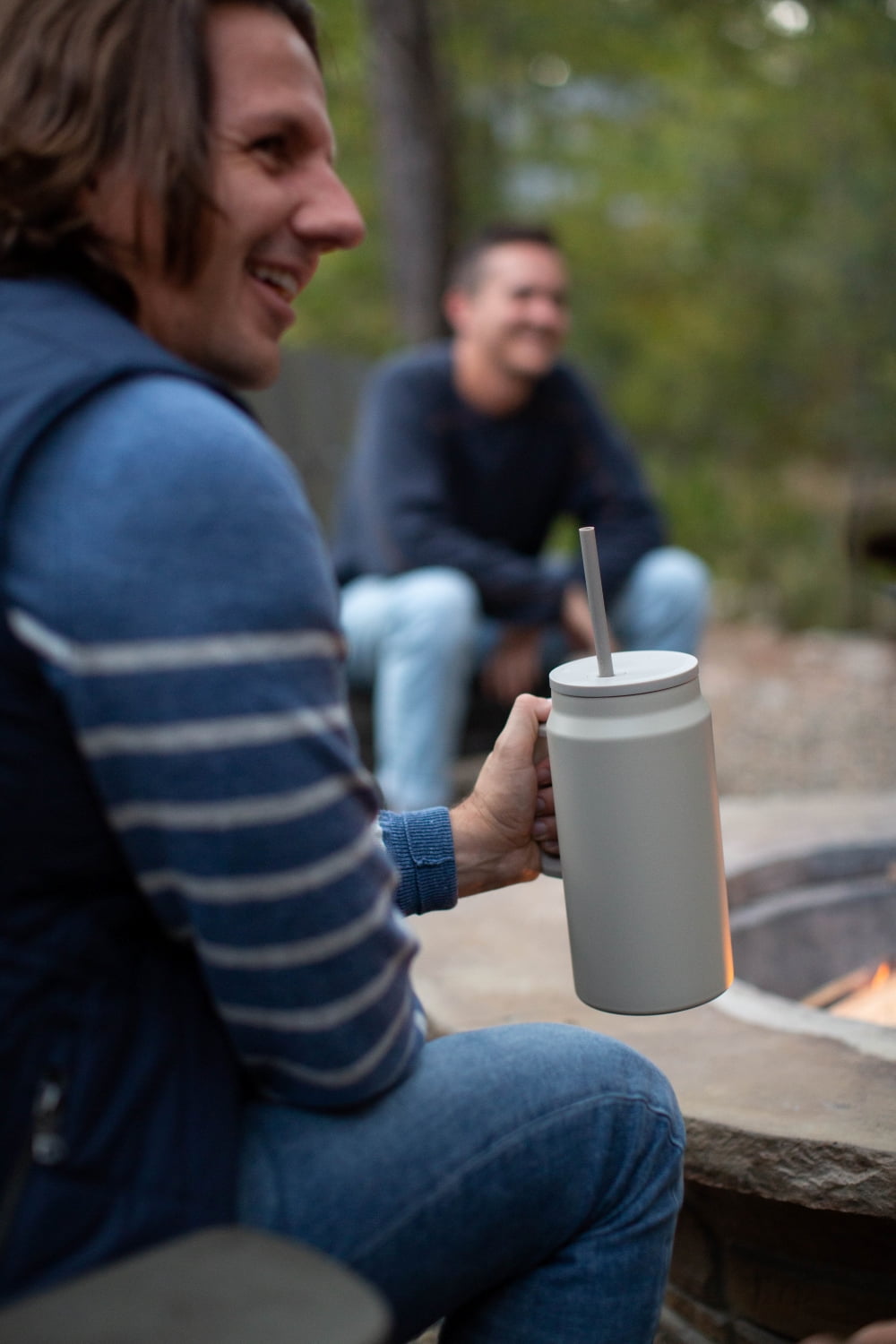 Simple Modern 50 fl oz Insulated Stainless Steel Trek Tumbler with Straw Lid | Almond Birch