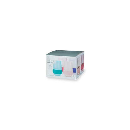 Host Freeze XL Cooling Cup, Double Wall Insulated Tumbler, 12oz, Set of 4