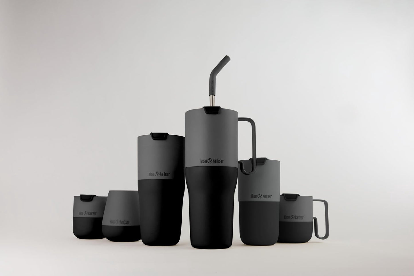Klean Kanteen Rise Lowball Tumbler - Dishwasher-Safe Stainless Steel Tumbler for Hot & Cold Beverages - Features Splash-Proof Flip Lid - 10 oz, Asphalt