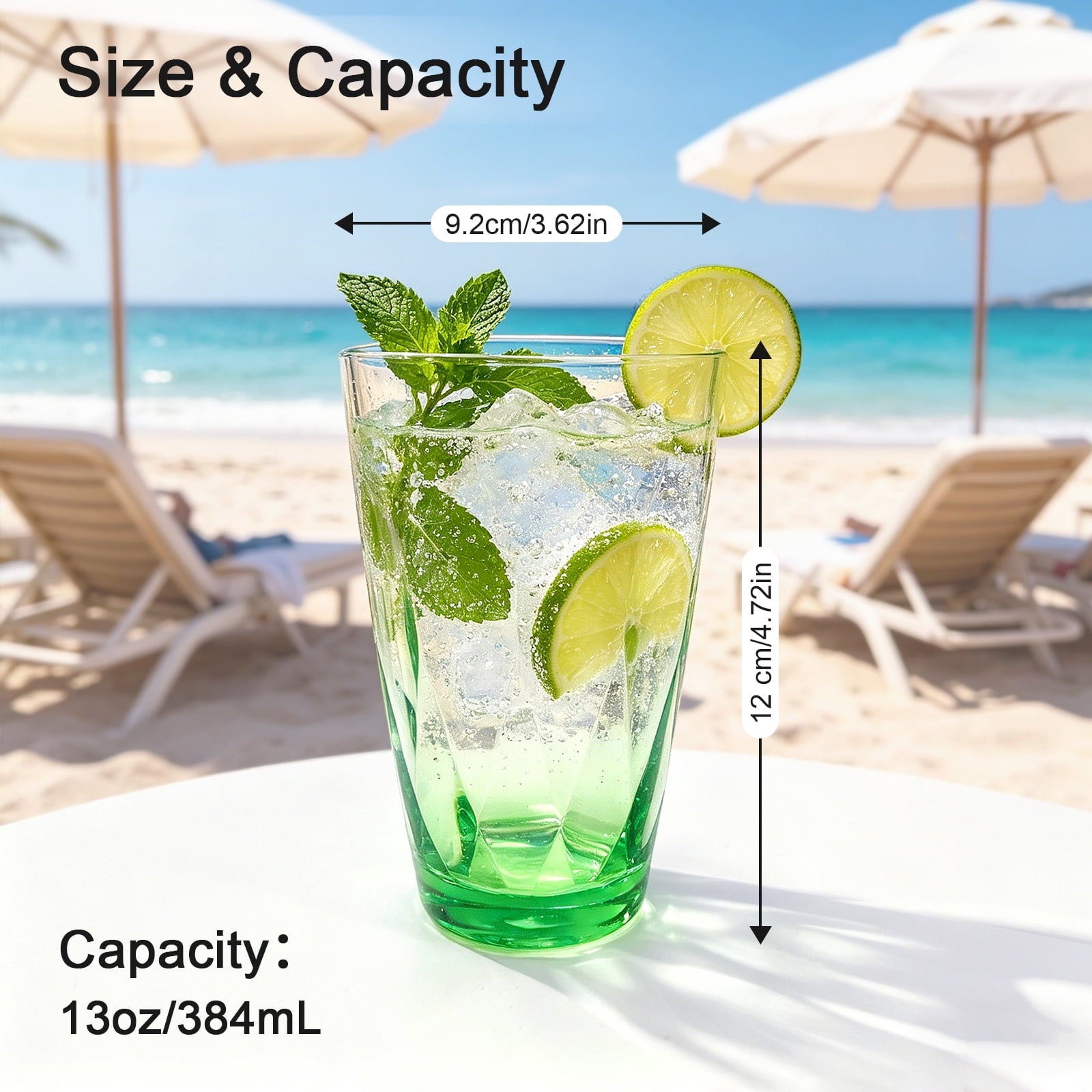 WowProLiv 13oz Premium Acrylic Stackable Drinking Tumblers, Top-Rack Dishwasher Safe, Shatterproof & BPA-Free Kid Cups,Water/Juice Glasses for Milk, Juice, Ice Tea, Agua Fresca, Lemonade.