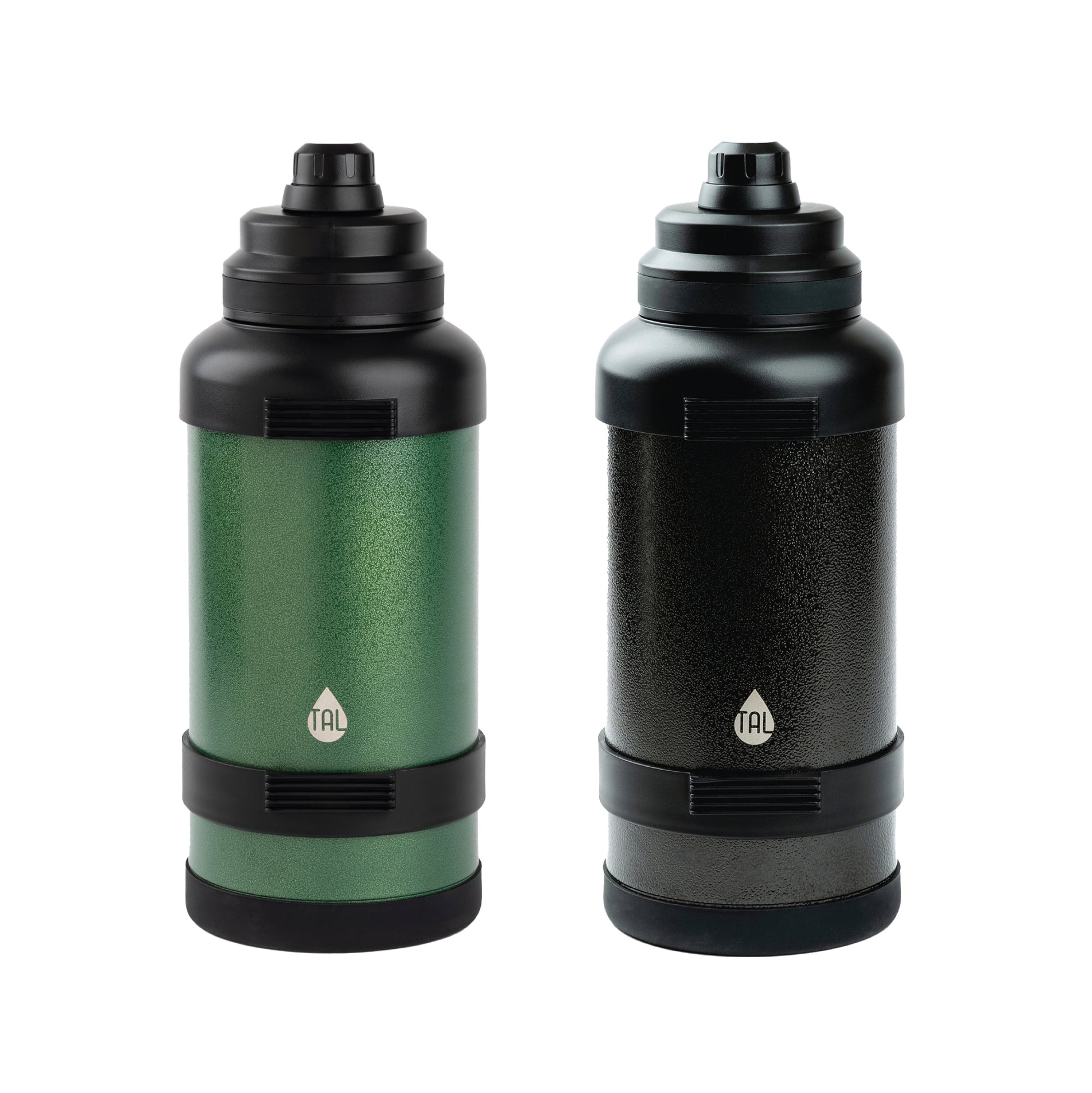 TAL 3 Liter Stainless Steel Zeus Black Water Bottle with Leak-Proof Lid