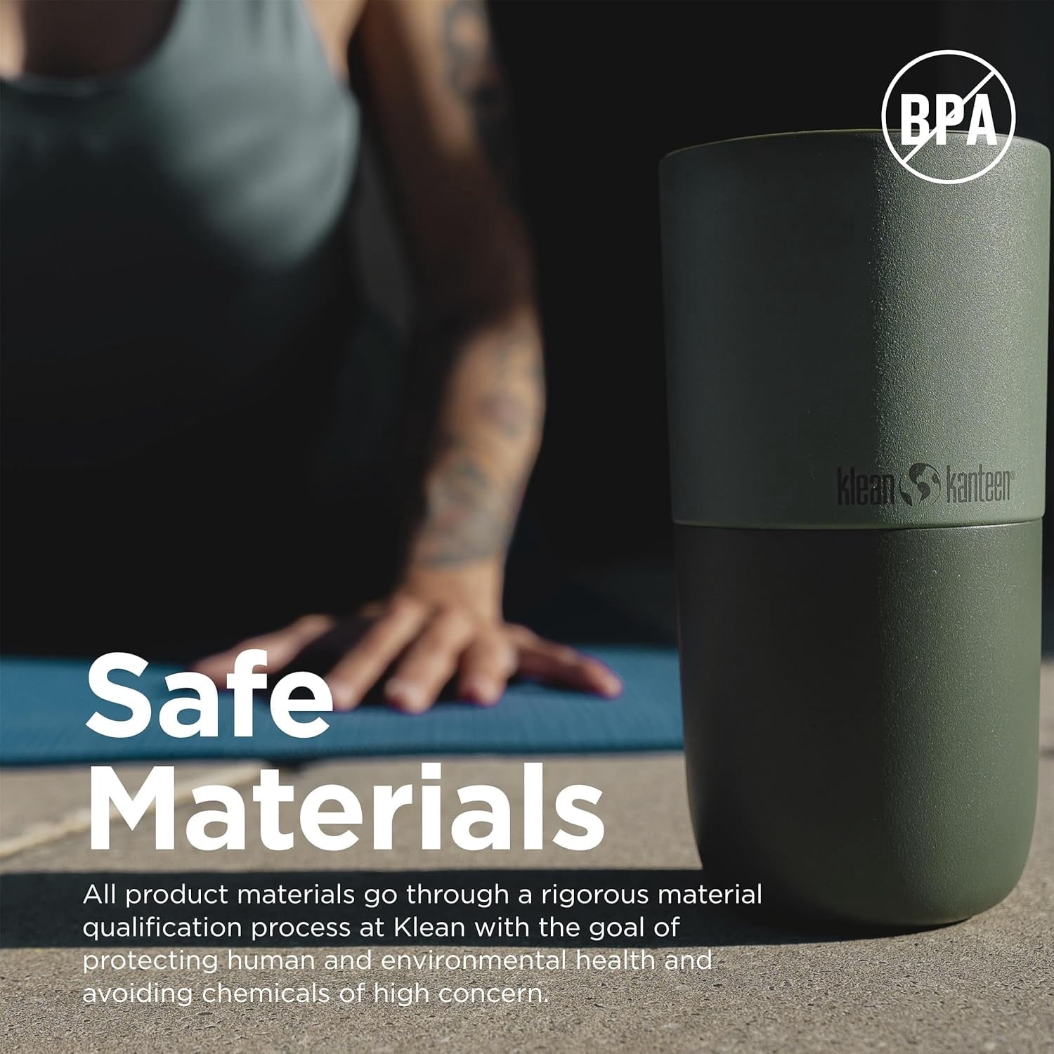 Klean Kanteen 16 oz Rise Tumbler - Hot & Cold Drink Tumbler - Reusable Insulted Tumbler & Coffee Cup - 90% Recycled Stainless Steel - With Tumbler Lid - Blue, 16 oz