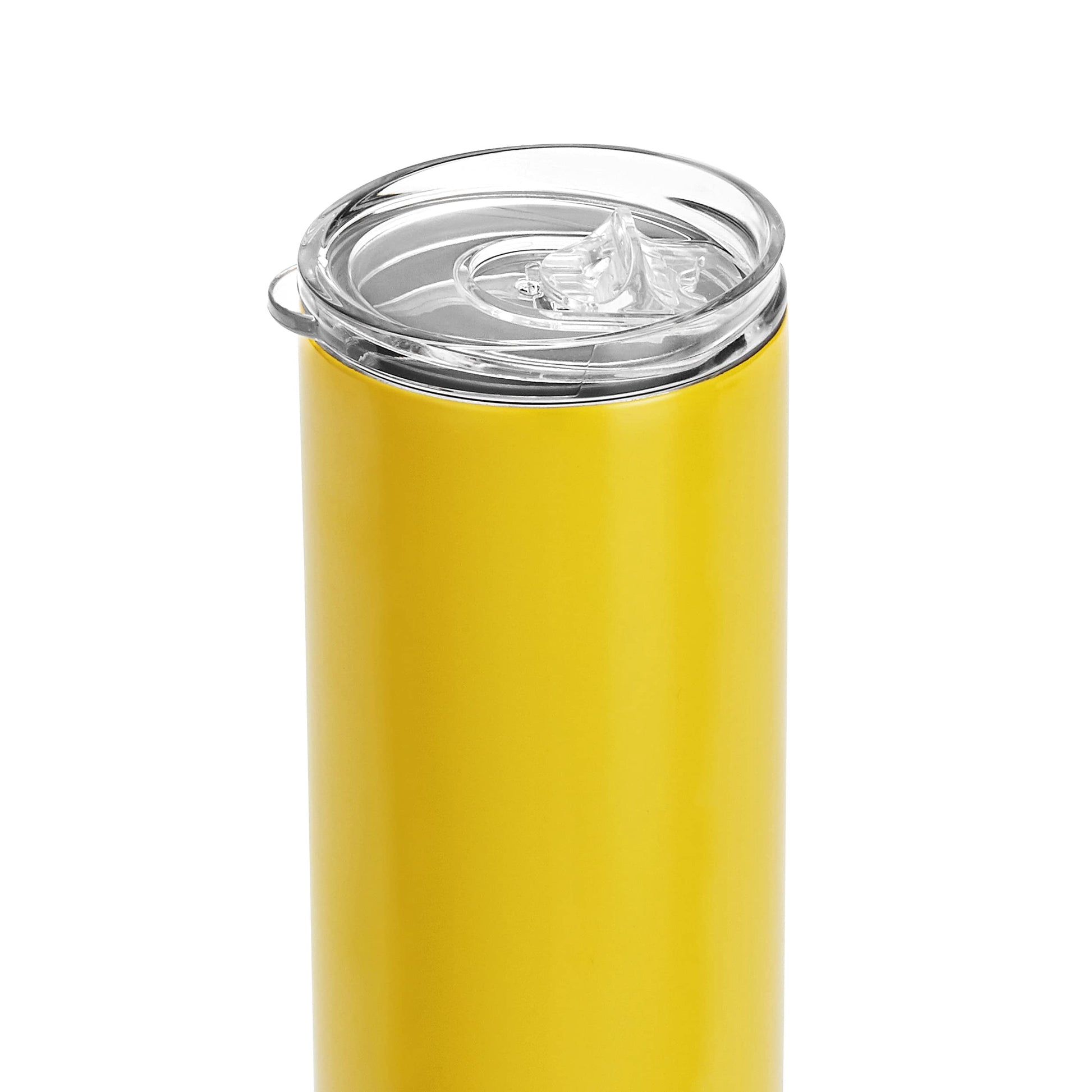 Makerflo Yellow 20 oz Skinny Powder Coated Tumbler (25 Pack) Ideal for DIY Crafts -Laser Engraving
