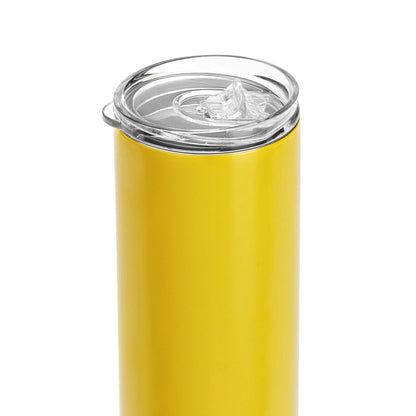 Makerflo Yellow 20 oz Skinny Powder Coated Tumbler (25 Pack) Ideal for DIY Crafts -Laser Engraving