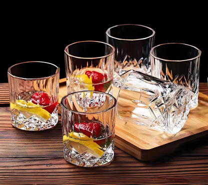 9 Oz Set of 6 Tritan Plastic Drinking Glasses Dishwasher Safe BPA Free Unbreakable Juice Glasses Acrylic Tumblers Reusable Highball Water Glasses