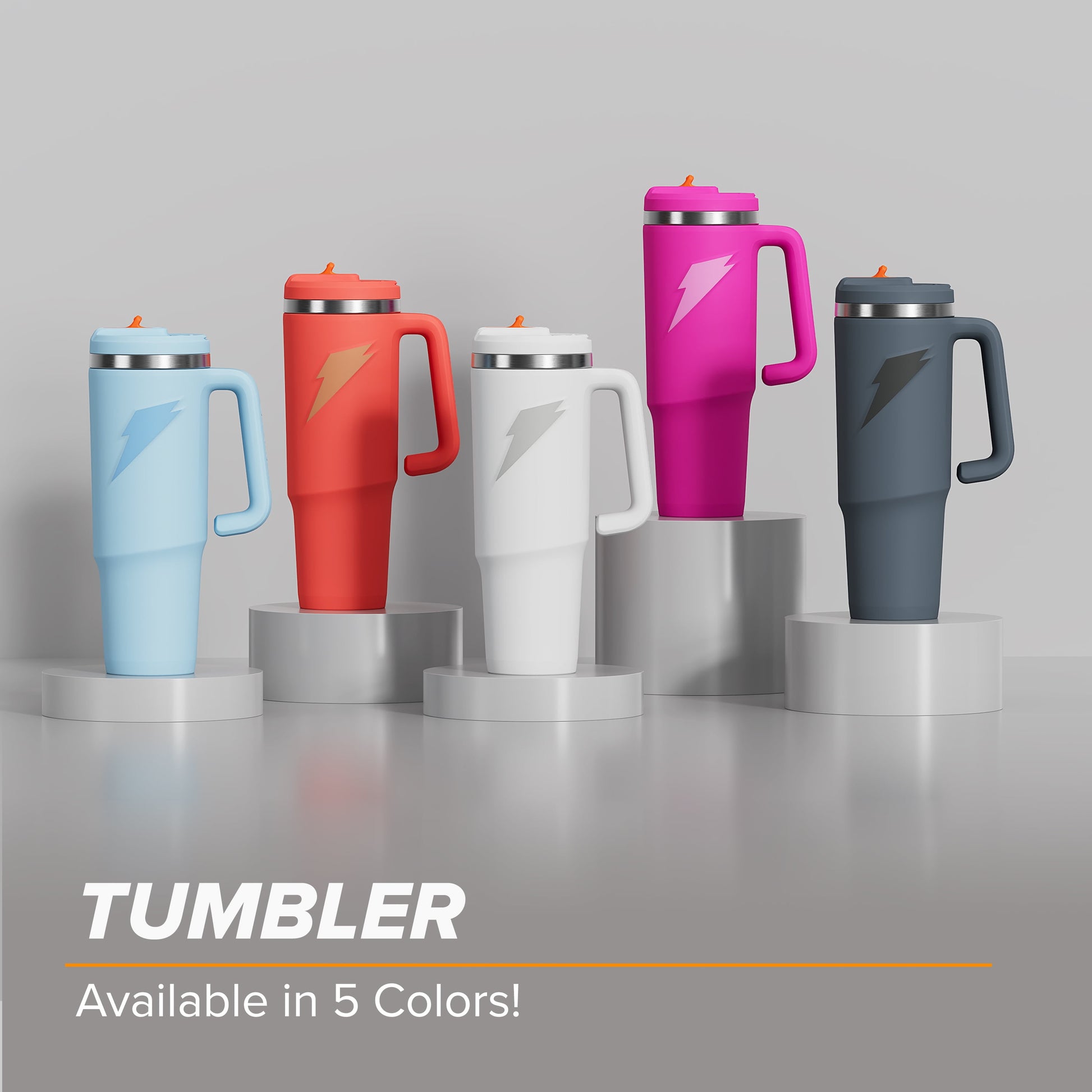 Gatorade Crossover Stainless Steel Tumbler Bottle, Pink, Double-Wall Insulation, 36 fl oz​
