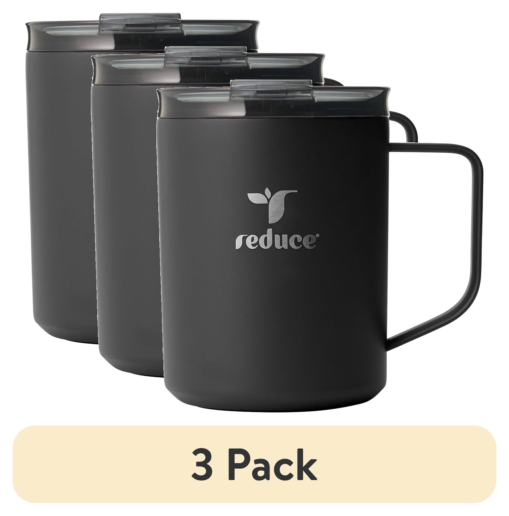 (3 pack) Reduce Hot1 14 oz Stainless Steel Insulated Tumbler with Lid – Black