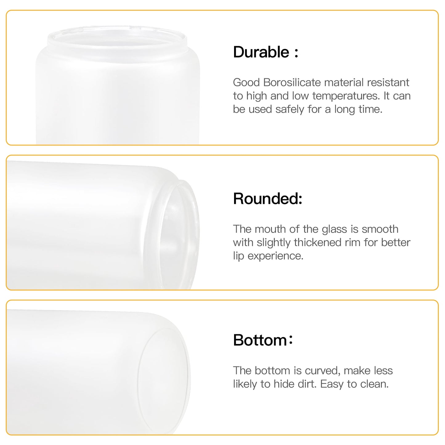 AGH 25 Pack Sublimation Glass Blanks Frosted Cans, 16 OZ Sublimation Tumblers Beer Drinking Cups with Wooden Lid & Plastic Straw, Coffee Cup, Iced Coffee Glasses for Juice, Soda, DIY Gift