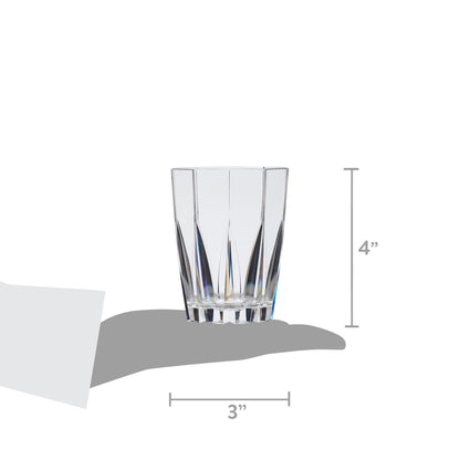 Creativeware 24-Ounce Clear Stackable Tumblers, Set of 12 Drinkware