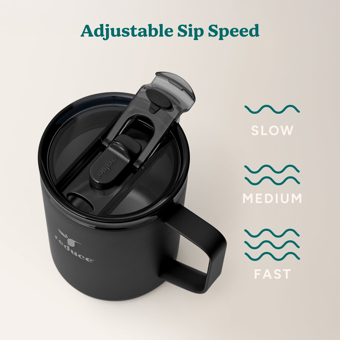 (3 pack) Reduce Hot1 14 oz Stainless Steel Insulated Tumbler with Lid – Black