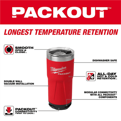 Milwaukee 48-22-8392R PACKOUT 20OZ TUMBLER