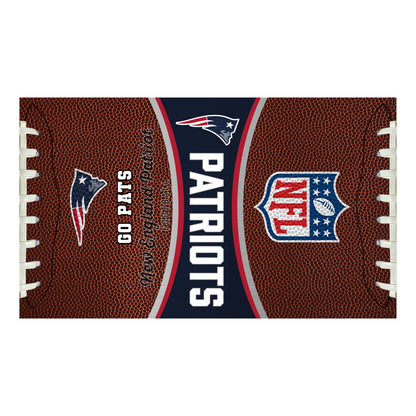 New England Patriots 32 ounce vacuum insulated stainless steel tumbler with Gameball graphic