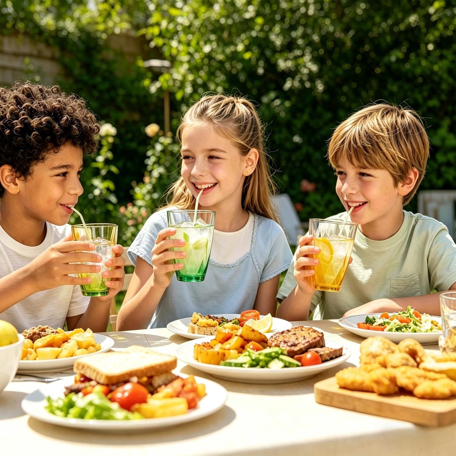 WowProLiv 13oz Premium Acrylic Stackable Drinking Tumblers, Top-Rack Dishwasher Safe, Shatterproof & BPA-Free Kid Cups,Water/Juice Glasses for Milk, Juice, Ice Tea, Agua Fresca, Lemonade.