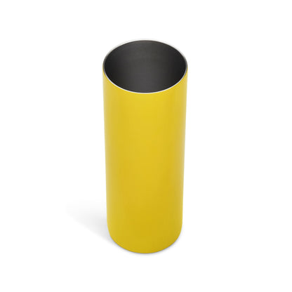 Makerflo Yellow 20 oz Skinny Powder Coated Tumbler (25 Pack) Ideal for DIY Crafts -Laser Engraving