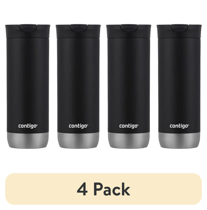 (4 pack) Contigo 16 oz. Huron 2.0 SnapSeal Stainless Steel Travel Mug - Licorice