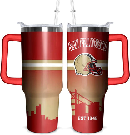 Kansas City 40 OZ Football Tumbler - Lighted Tumbler