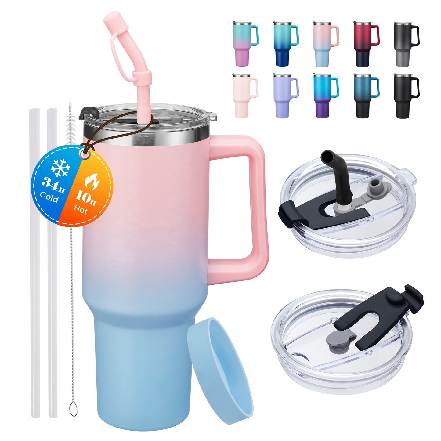 40oz Water Bottle - Lighted Tumbler