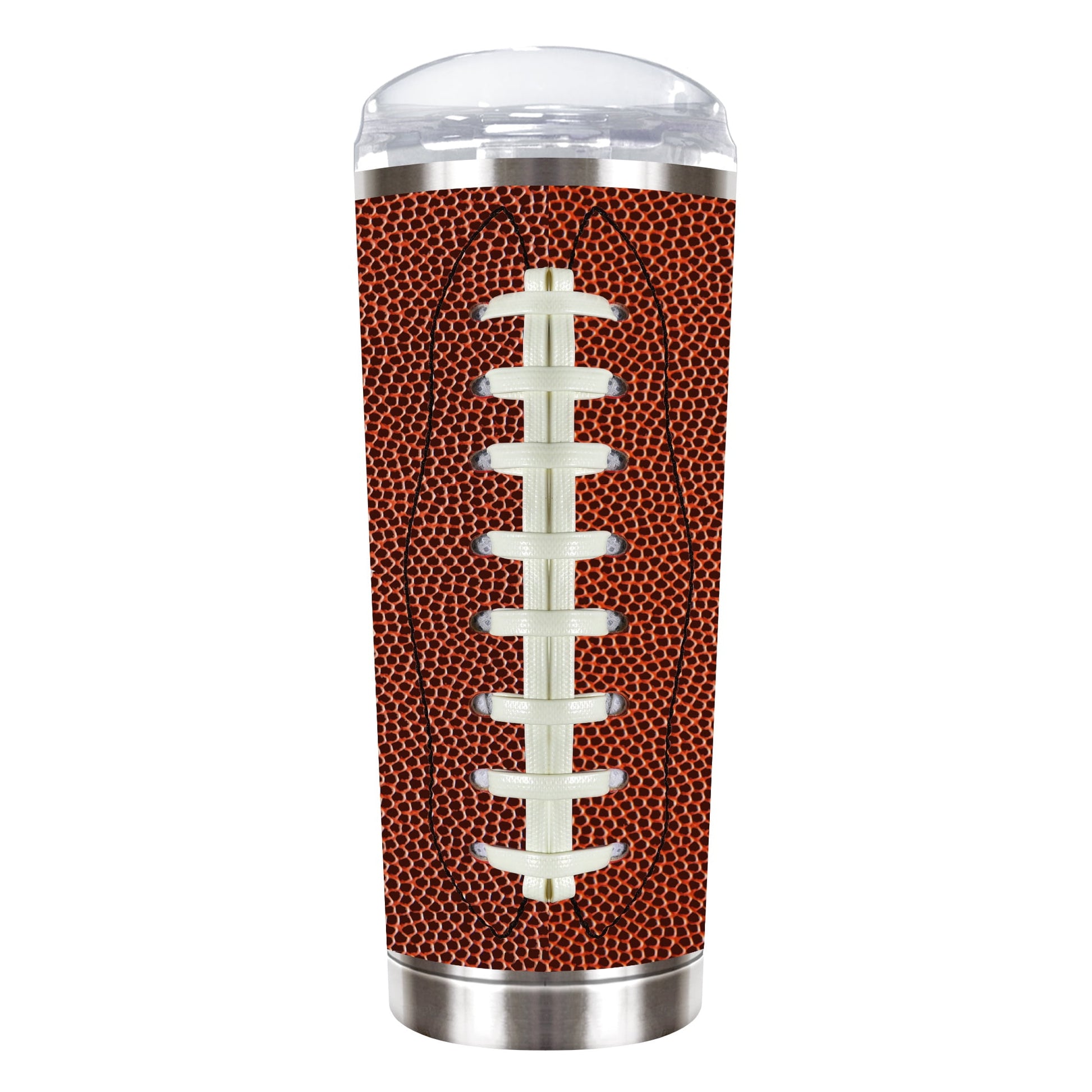 Buffalo Bills 18 ounce vacuum insulated stainless steel team tumbler with Gameball graphic wrap
