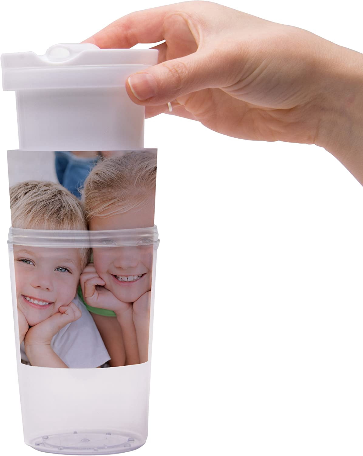 Neil Enterprises Inc. Create Your Own 8 oz. Kids Photo Tumbler with Straw - Pack of 24