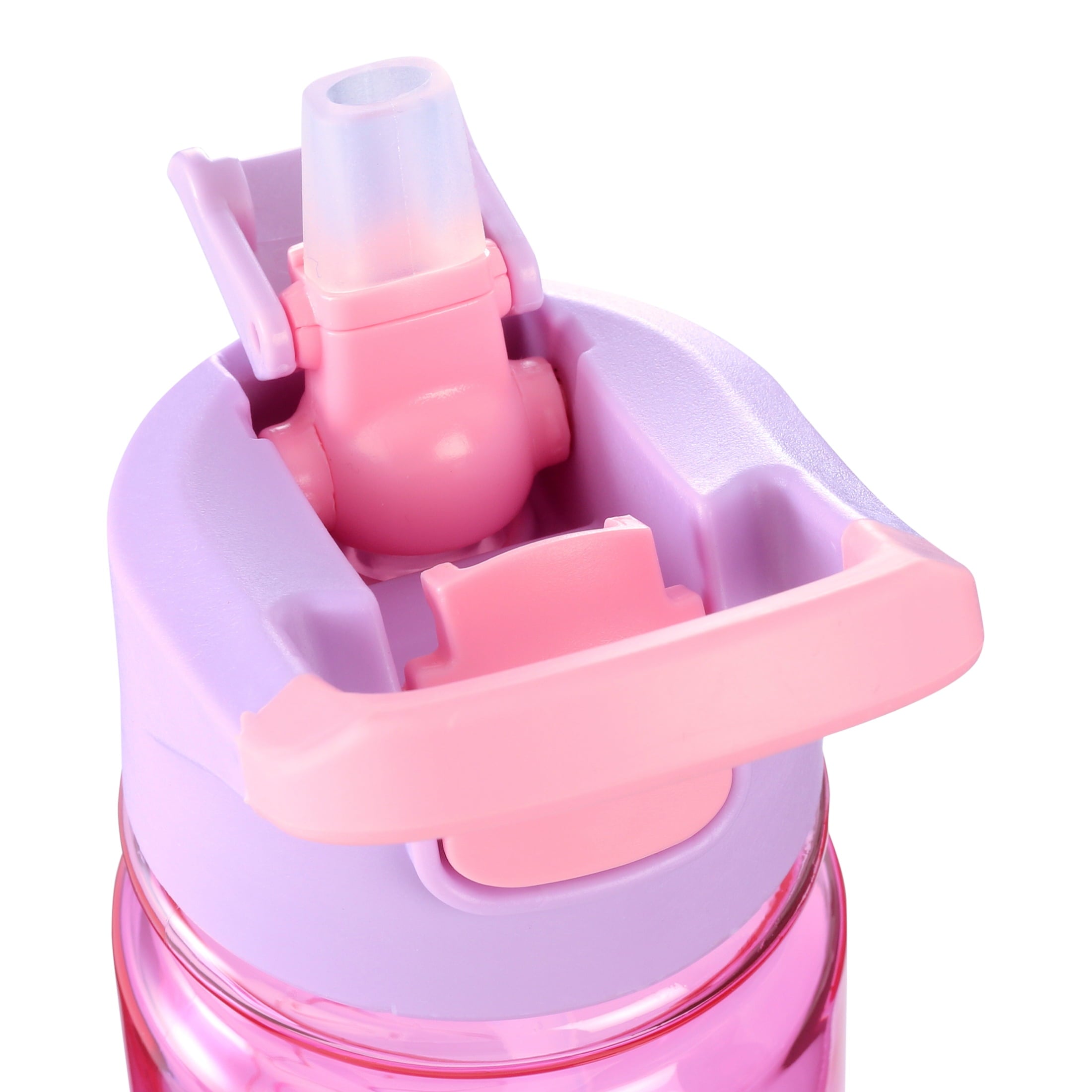 (3 pack) Ozark Trail 12 oz Tritan Plastic Flip-Top Water Bottle, Purple and Pink
