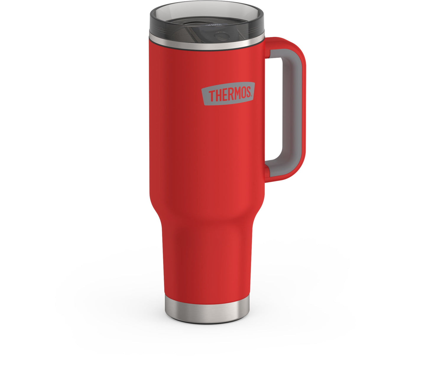 Thermos 40 oz Stainless Steel Cupholder Mug w/ Straw Crimson