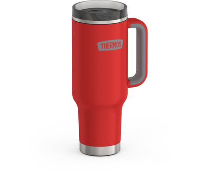 Thermos 40 oz Stainless Steel Cupholder Mug w/ Straw Crimson