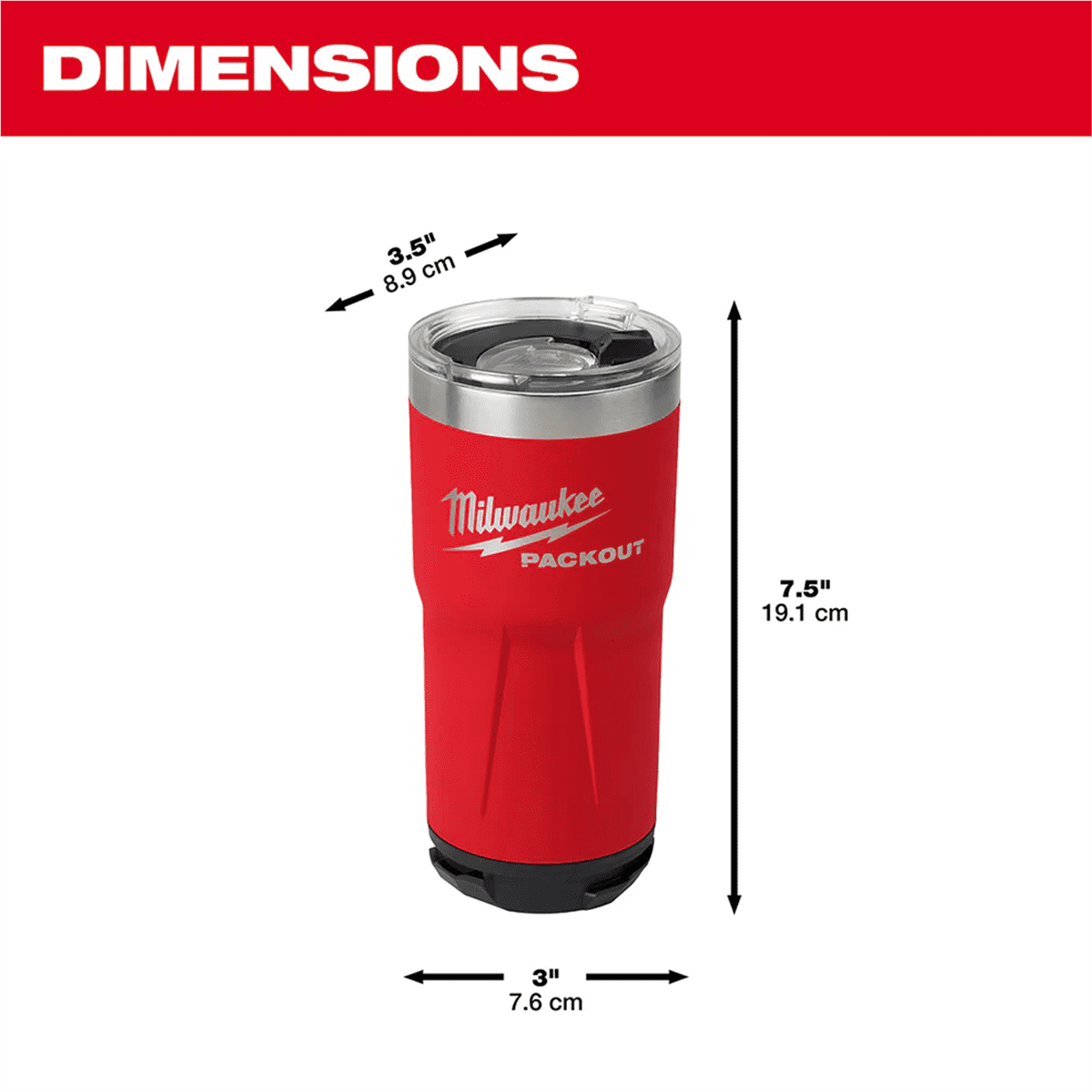 Milwaukee 48-22-8392R PACKOUT 20OZ TUMBLER
