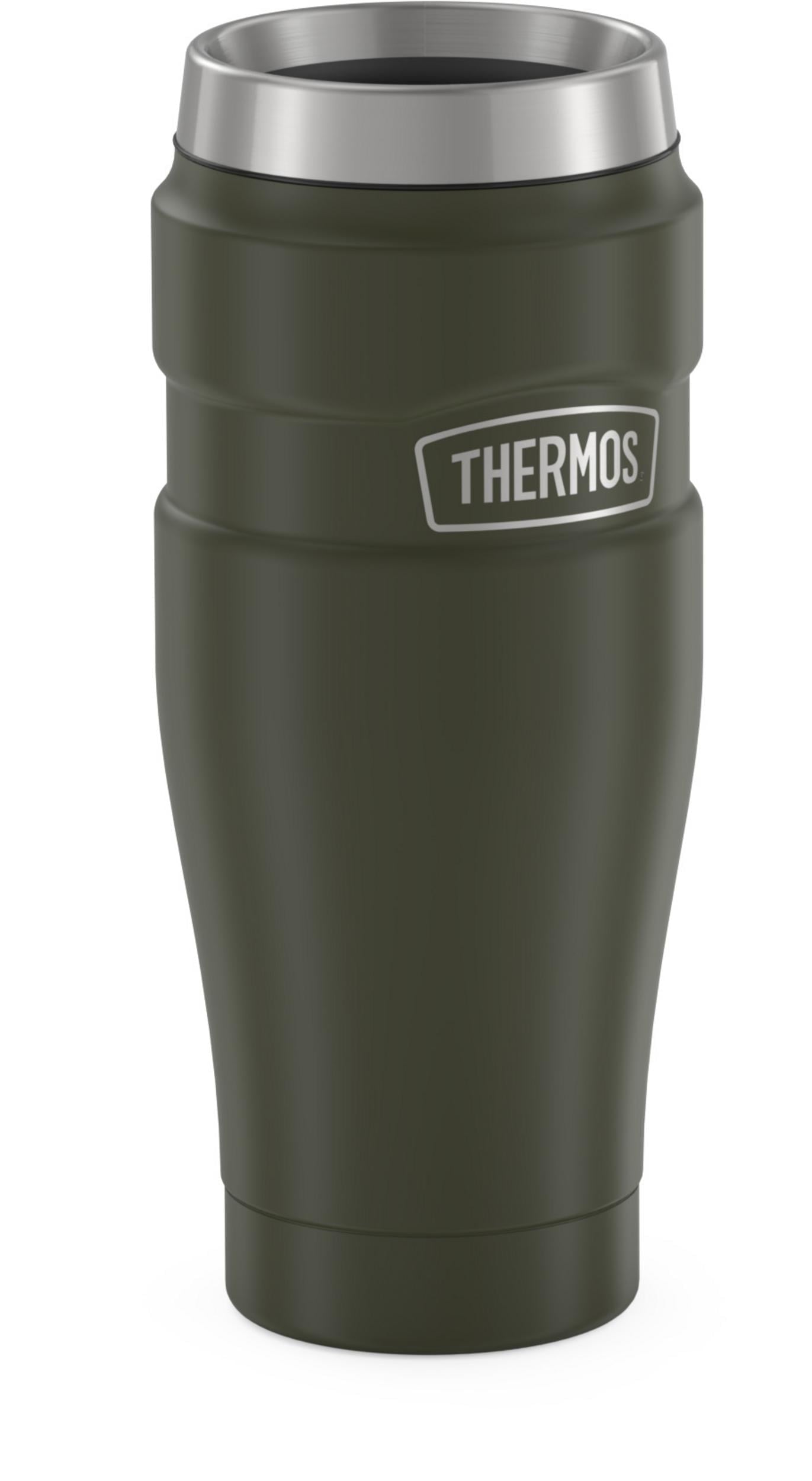 Thermos Stainless King Vacuum Insulated Stainless Steel Tumbler, 16oz, Matte Army Green