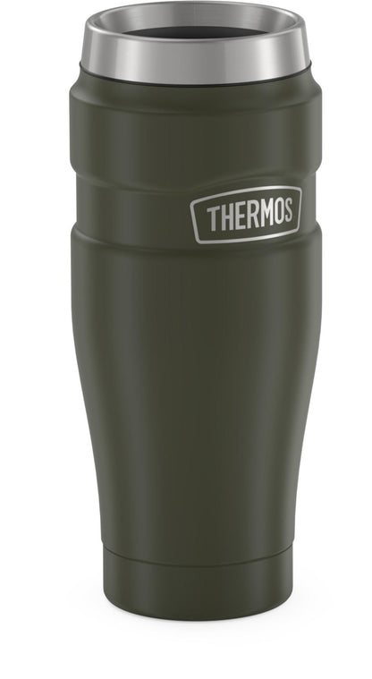 Thermos Stainless King Vacuum Insulated Stainless Steel Tumbler, 16oz, Matte Army Green