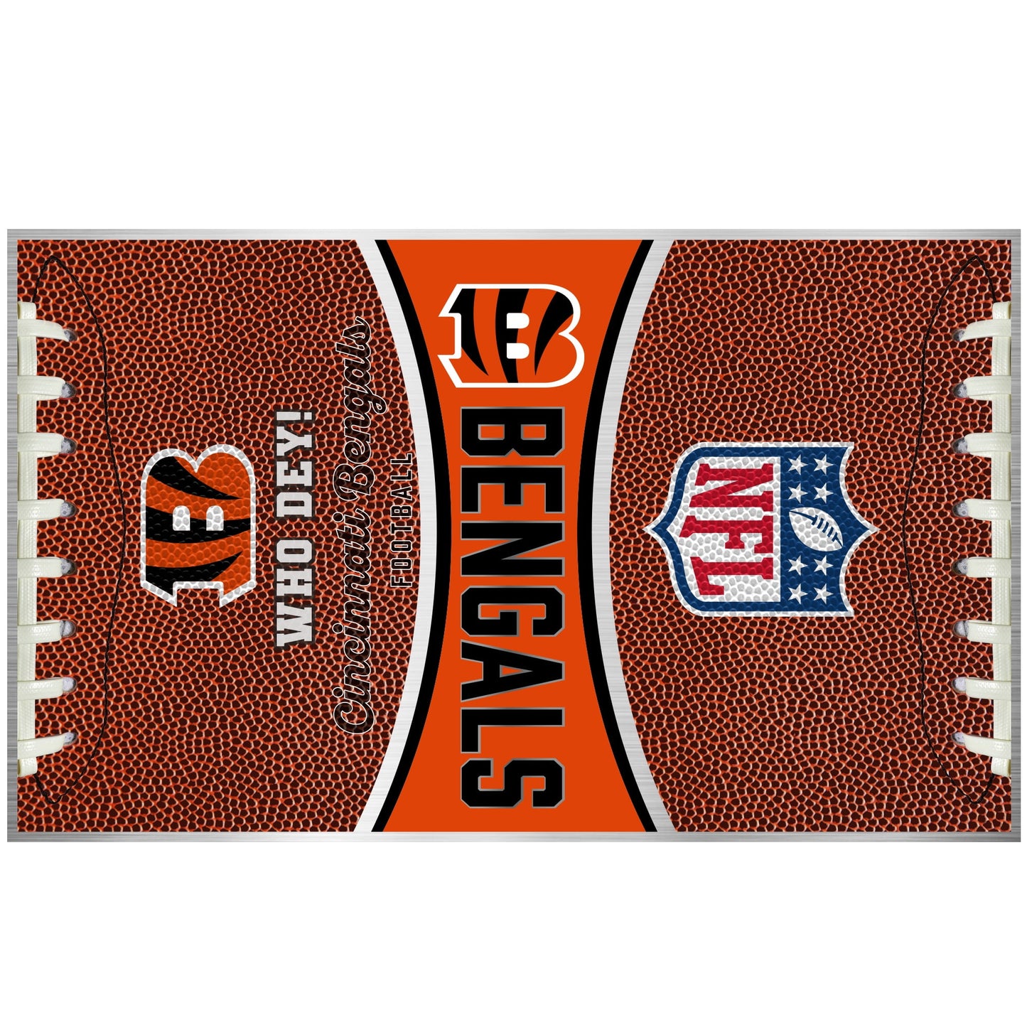 Cincinnati Bengals 18 ounce vacuum insulated stainless steel team tumbler with Gameball graphic wrap