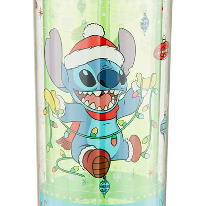 Lilo and Stitch Holiday Sweater Pattern Plastic Tall Cold Cup, 20 oz, 1 pack