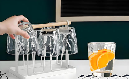 10 Oz Premium Unbreakable Drinking Glasses Dishwasher Safe BPA Free Acrylic Tumblers (Clear)