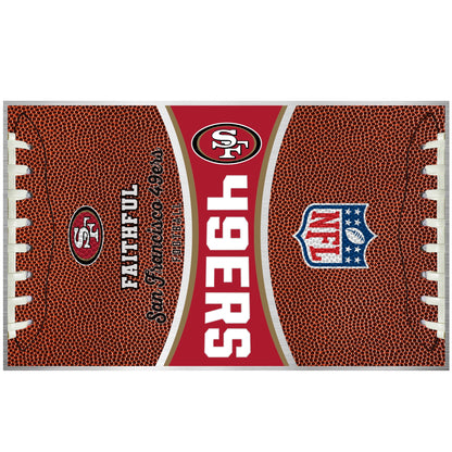 San Francisco 49Ers 18 ounce vacuum insulated stainless steel team tumbler with Gameball graphic wrap