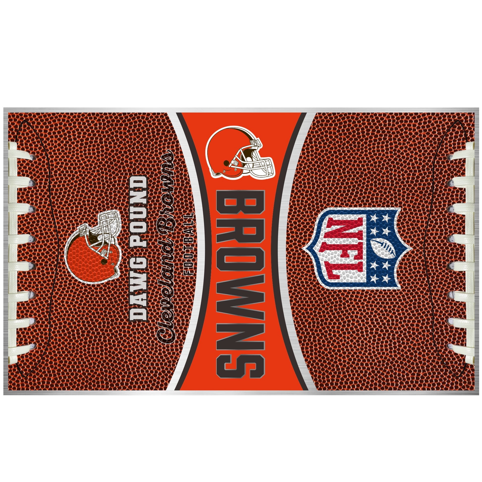 Cleveland Browns 18 ounce vacuum insulated stainless steel team tumbler with Gameball graphic wrap