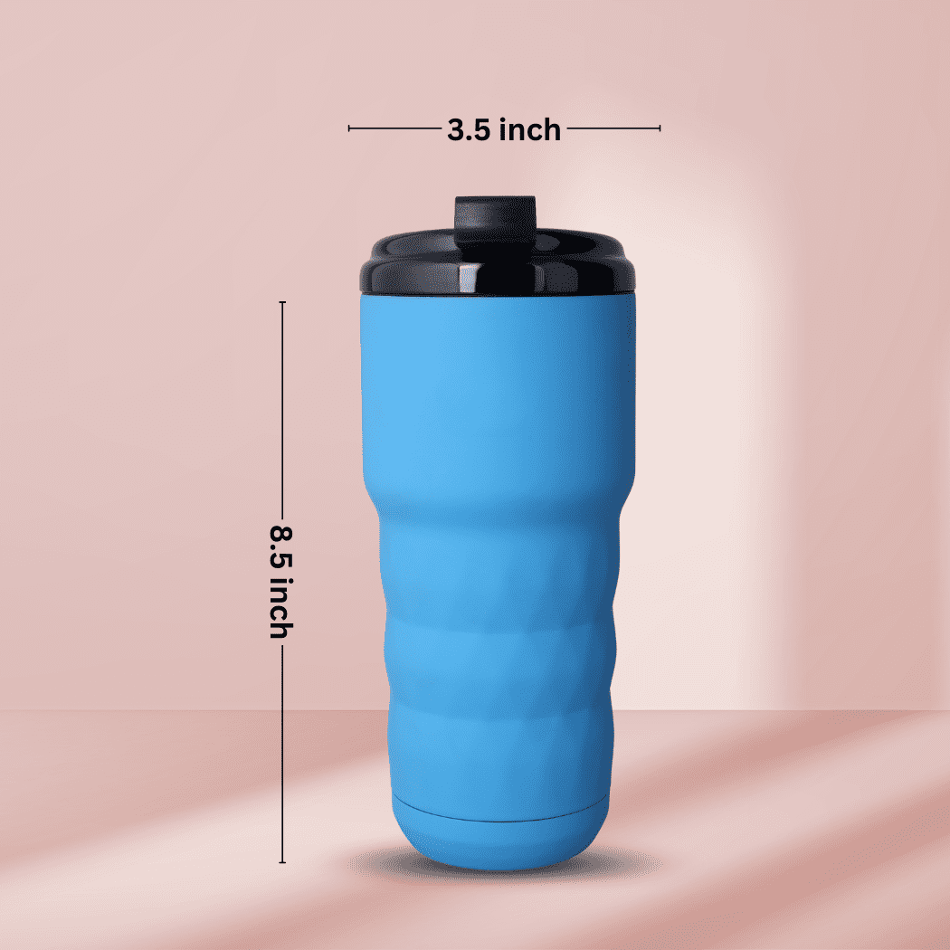 SINT Insulated Coffee Mug 20 oz, Insulated Coffee Cups with Flip Lid, Stainless Steel Coffee Mugs Spill Proof, Double Wall Vacuum Tumblers, Reusable To Go Mug for Hot/Ice Coffee Tea - Blue