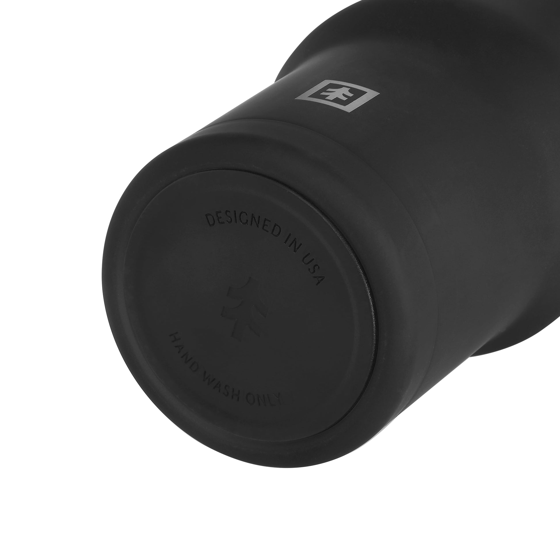 Swiss Tech 30oz black triple wall stainless steel tumbler 2-pack with handle & leakproof lid