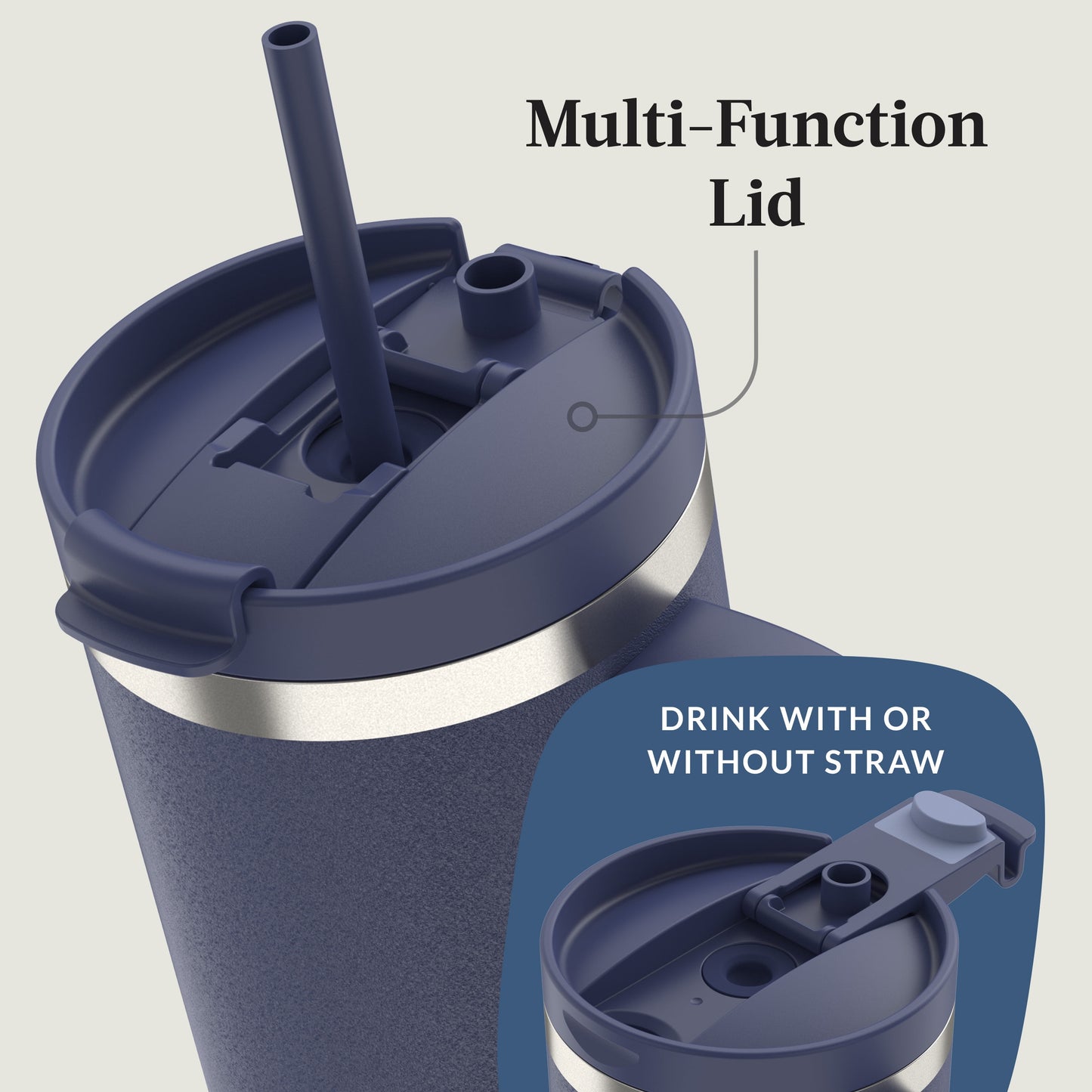 Contigo Streeterville Tumbler 40oz Indgo Blue Powder