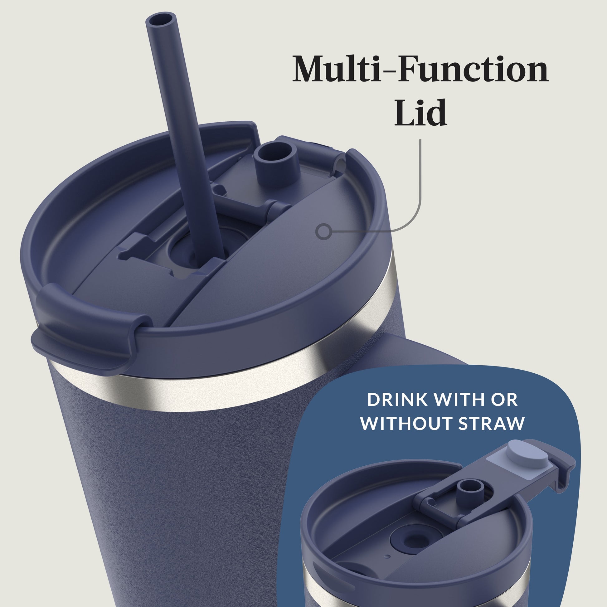 Contigo Streeterville Tumbler 40oz Indgo Blue Powder
