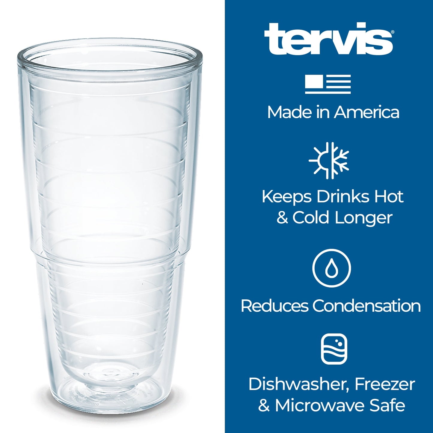 Tervis DC Comics Wonder Woman Emblem Made in USA Double Walled  Insulated Tumbler Travel Cup Keeps Drinks Cold & Hot, 24oz, Blue Lid