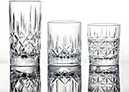 9 Oz Set of 6 Tritan Plastic Drinking Glasses Dishwasher Safe BPA Free Unbreakable Juice Glasses Acrylic Tumblers Reusable Highball Water Glasses