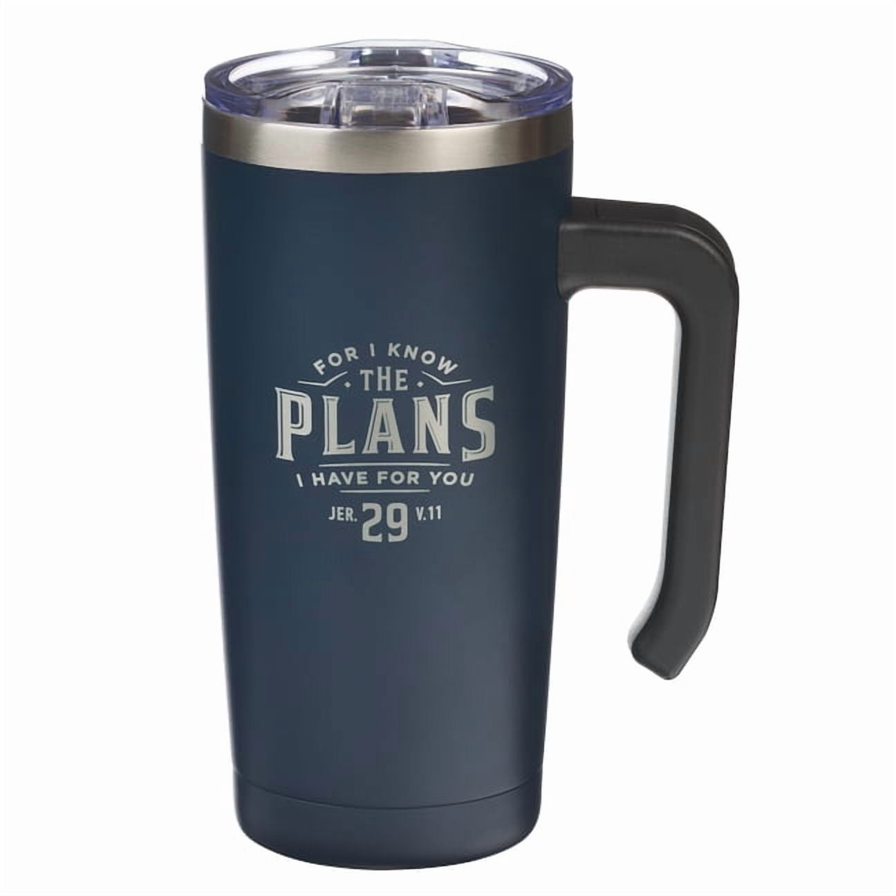 Christian Art Gifts Large Stainless Steel Vacuum Sealed Insulated Travel Mug Tumbler for Men, Women &amp; Grads: I Know , (Hardcover)