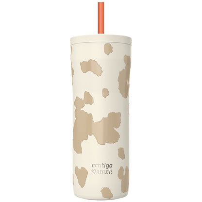 Contigo Streeterville 2.0 Insulated Stainless Steel Tumbler with Straw, 24oz, Oatmilk