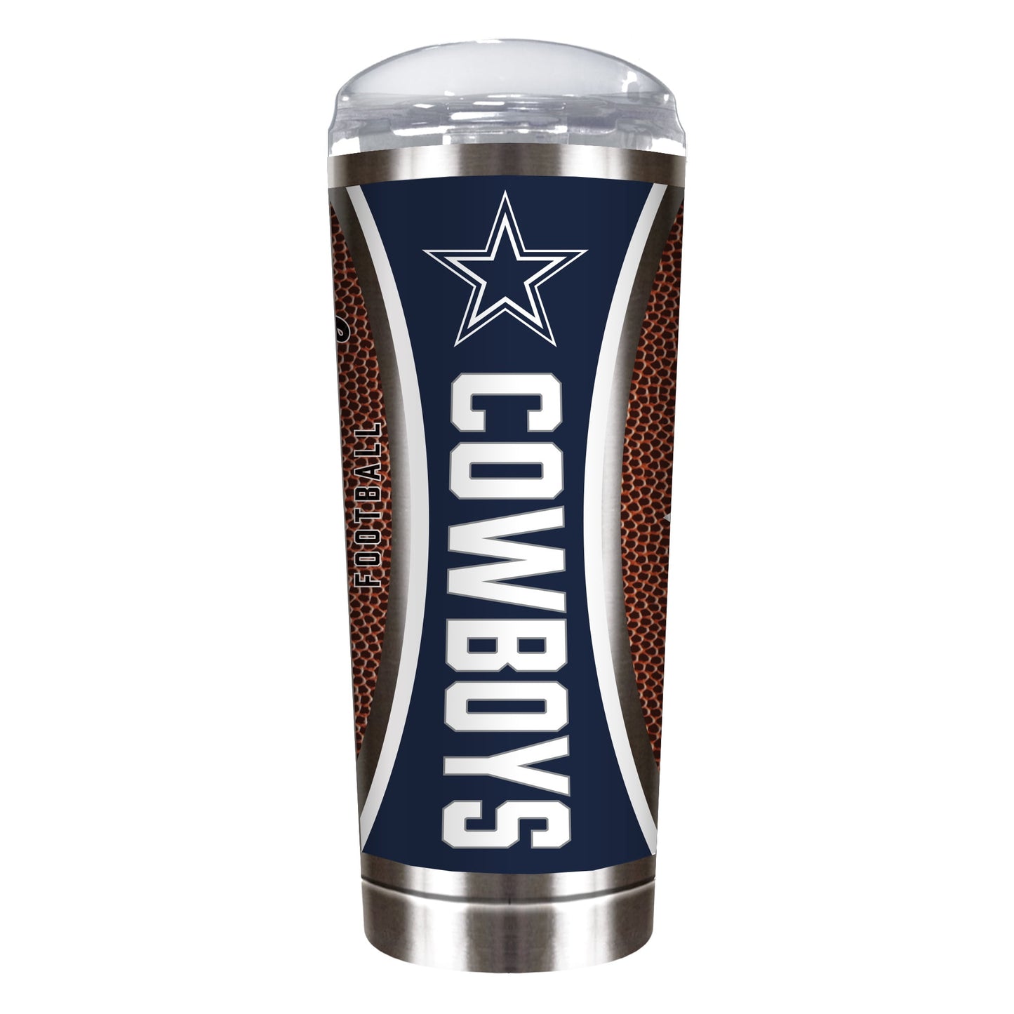 Dallas Cowboys 18 Ounce Roadie Tumbler with Gameball Graphics