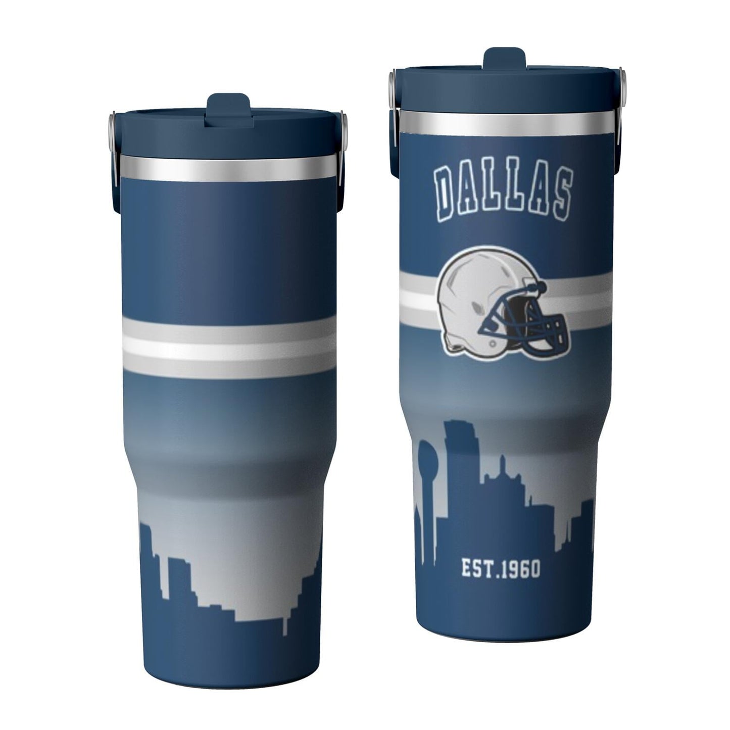 Kansas City 40 OZ Football Tumbler - Lighted Tumbler