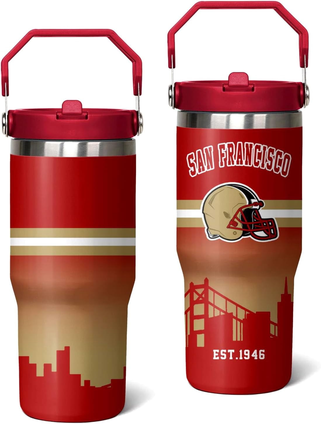 Kansas City 40 OZ Football Tumbler - Lighted Tumbler
